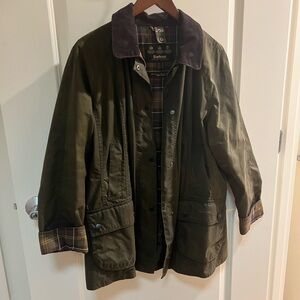 Barbour Classic Olive Beadnell Wax Jacket Women’s